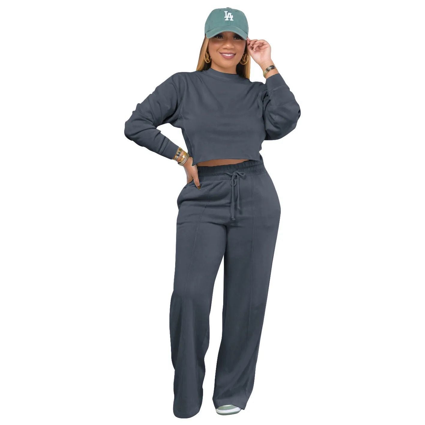 Casual Sweatshirt and Pant Sport Set