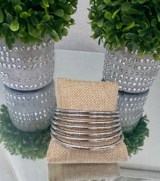 Silver Luxe Bangle Se