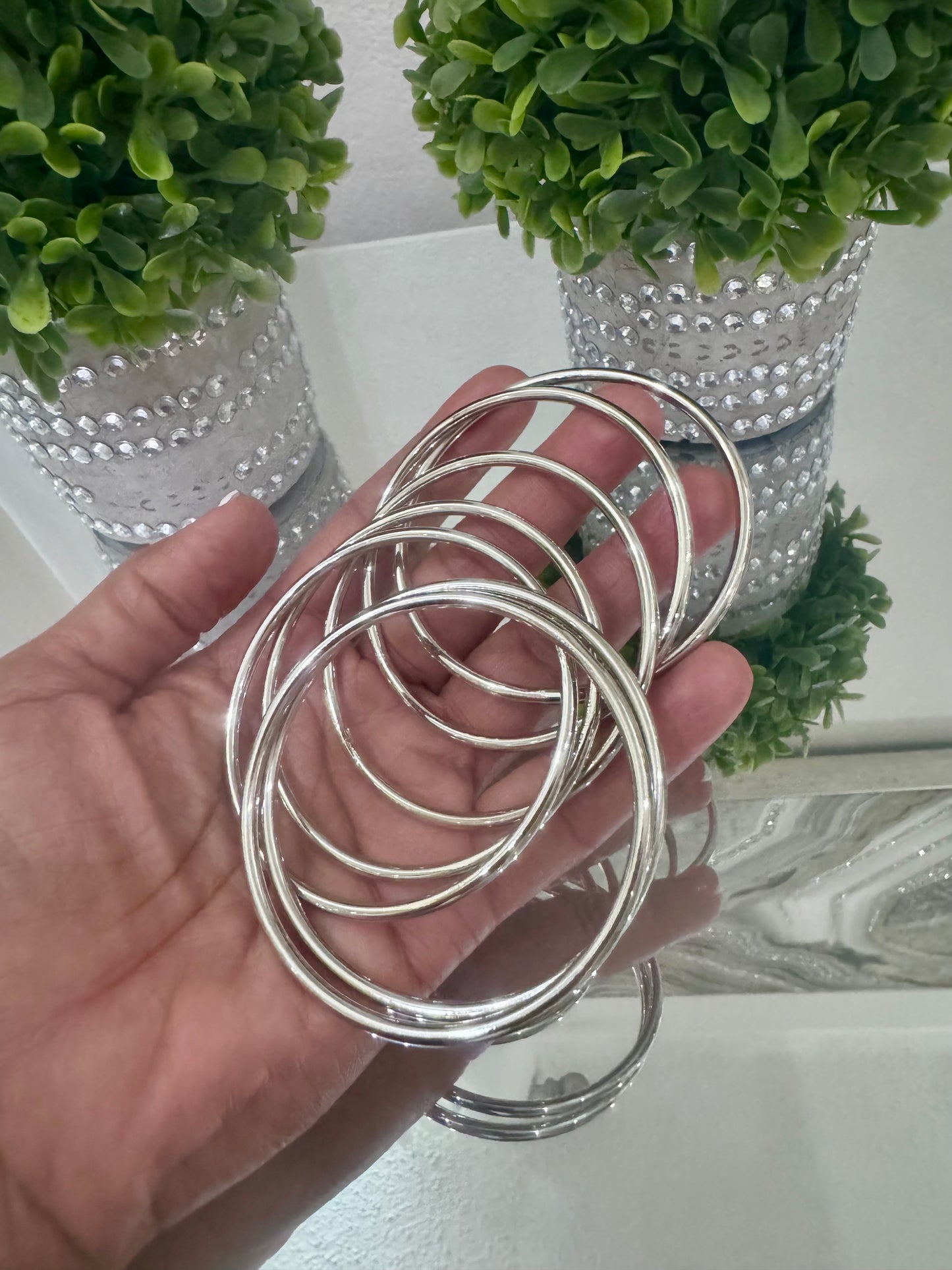 Silver Luxe Bangle Se